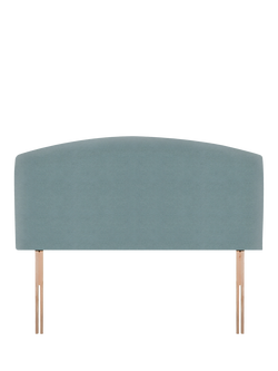 John Lewis Hazel Upholstered Headboard, King Size, Velveteen Sage