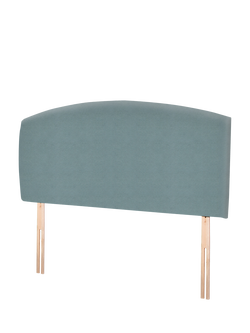 John Lewis Hazel Upholstered Headboard, King Size - view 2, Velveteen Sage