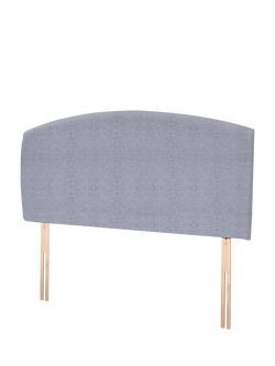 John Lewis Hazel Upholstered Headboard, Super King Size - view 2, Herringbone Grey