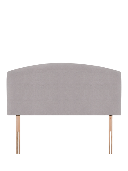 John Lewis Hazel Upholstered Headboard, Super King Size, Velveteen Pebble