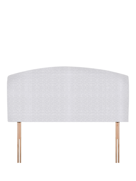 John Lewis Hazel Upholstered Headboard, Super King Size, Brushedweave Silver