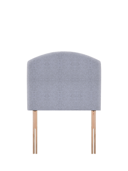 John Lewis Hazel Upholstered Headboard, Single, Herringbone Grey