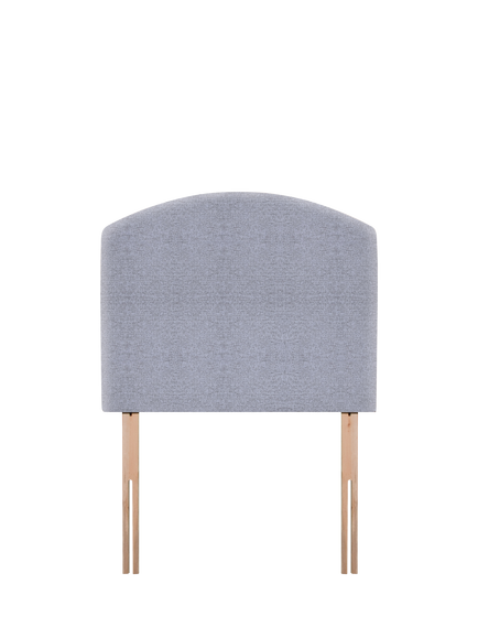 John Lewis Hazel Upholstered Headboard, Single, Herringbone Grey