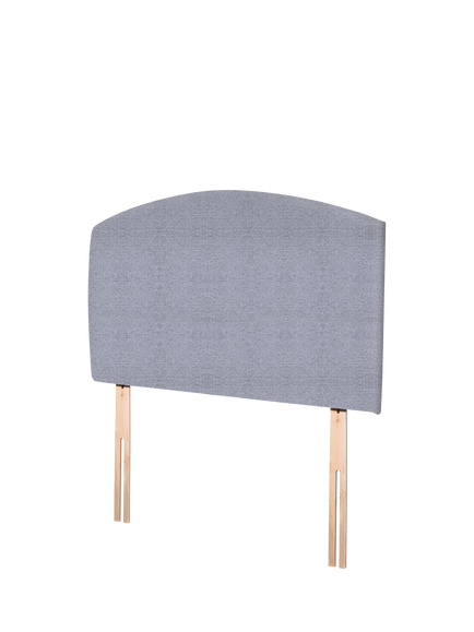 John Lewis Hazel Upholstered Headboard, Single - view 2, Herringbone Grey
