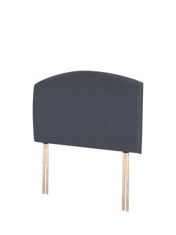 John Lewis Hazel Upholstered Headboard, Single - view 2, Herringbone Shadow