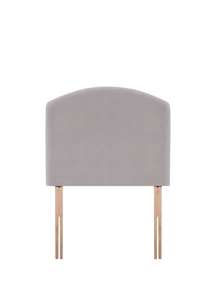 John Lewis Hazel Upholstered Headboard, Single, Velveteen Pebble