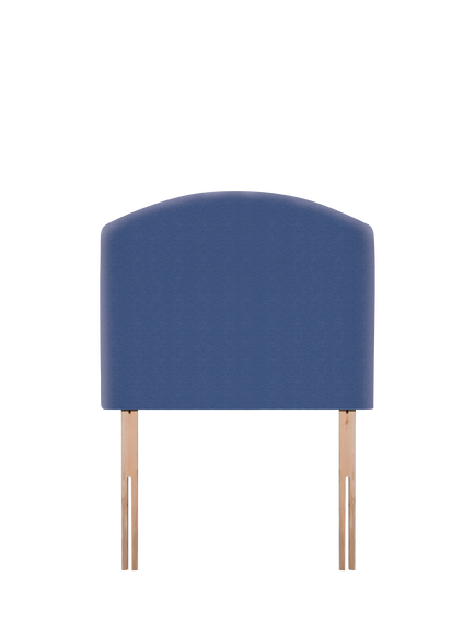 John Lewis Hazel Upholstered Headboard, Single, Brushedweave Denim