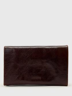 AllSaints Harluna Leather Bifold Purse, Cognac Brown, Cognac Brown