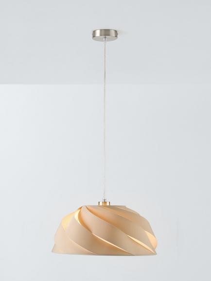 John Lewis Ginger Pendant Ceiling Light, Beige, Beige