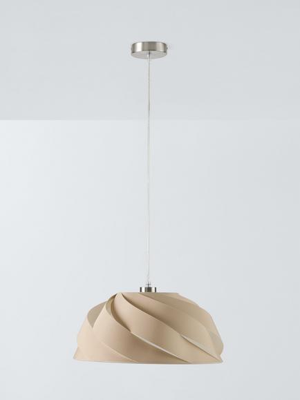 John Lewis Ginger Pendant Ceiling Light, Beige - view 2, Beige