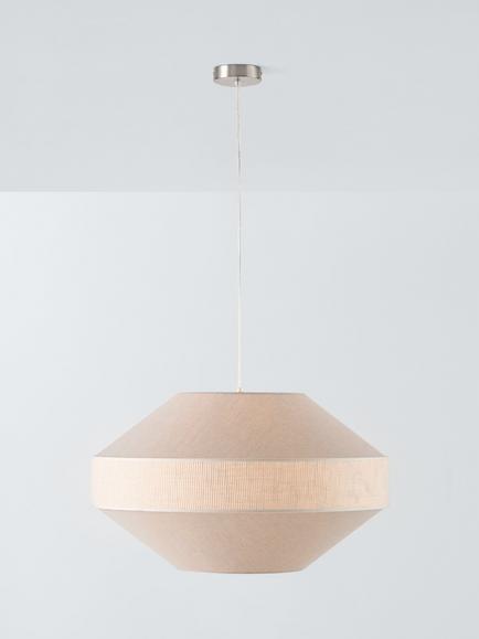 John Lewis Mia Large Pendant Ceiling Light, Cream, Cream