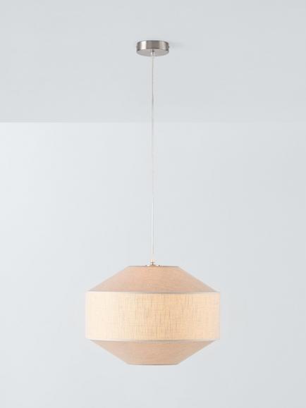John Lewis Mia Small Pendant Ceiling Light, Cream, Cream