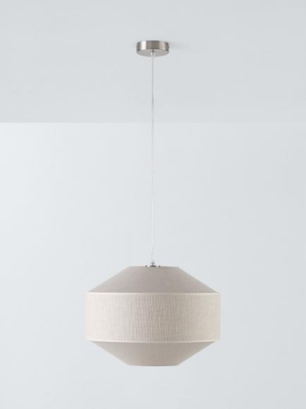 John Lewis Mia Small Pendant Ceiling Light, Cream - view 2, Cream