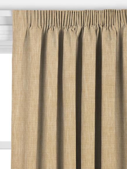 John Lewis Camille Weave Made to Measure Curtains or Roman Blind, Dark Butter - view 2, Dark Butter