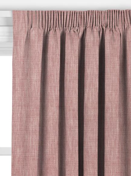 John Lewis Camille Weave Made to Measure Curtains or Roman Blind, Pink Clay - view 2, Pink Clay