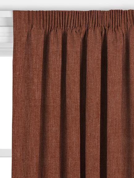 John Lewis Chenille Twill Made to Measure Curtains or Roman Blind, Rust - view 2, Rust
