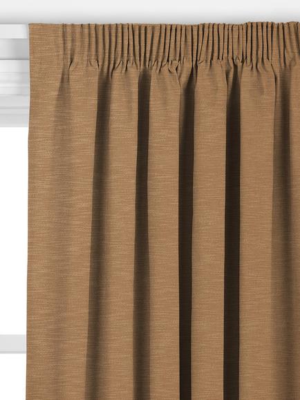 John Lewis Chunky Linen Made to Measure Curtains or Roman Blind, Caramel - view 2, Caramel