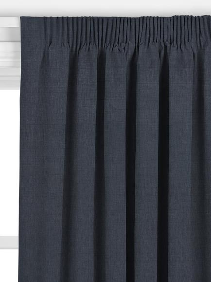 John Lewis Cotton Blend Made to Measure Curtains or Roman Blind, Dark Night Sky - view 2, Dark Night Sky