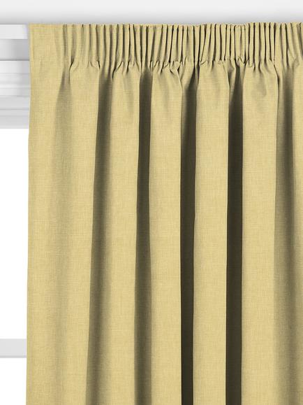 John Lewis Cotton Blend Made to Measure Curtains or Roman Blind, Flax Yellow - view 2, Flax Yellow