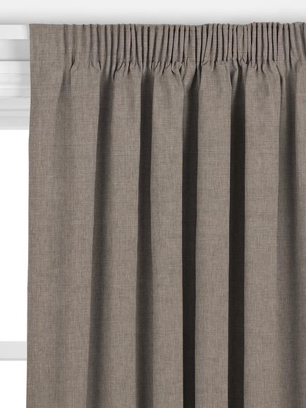 John Lewis Cotton Blend Made to Measure Curtains or Roman Blind, Pebble - view 2, Pebble
