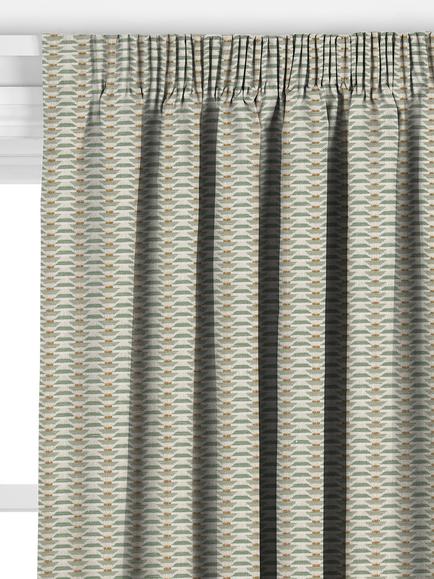 John Lewis Modell Weave  Made to Measure Curtains or Roman Blind, Green - view 2, Green