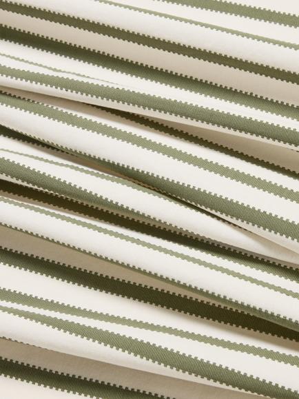 John Lewis Hampton Stripe Furnishing Fabric - view 2, Avocado