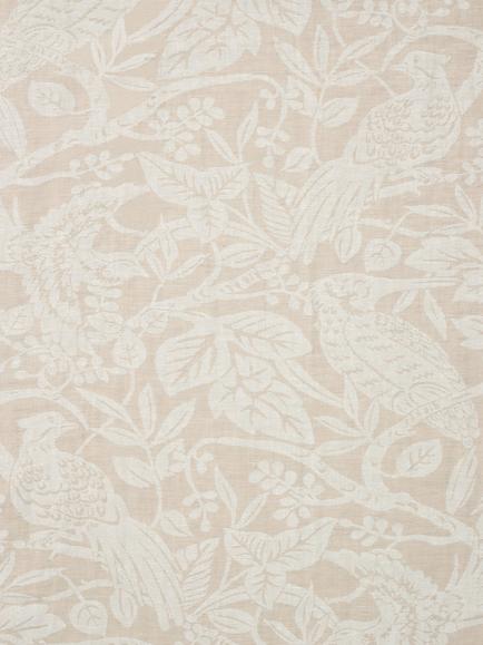 John Lewis Emily Linen Floral Furnishing Fabric, Natural, Natural