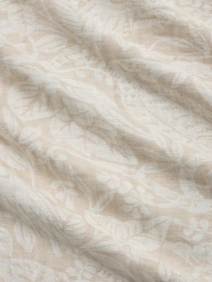 John Lewis Emily Linen Floral Furnishing Fabric, Natural - view 2, Natural