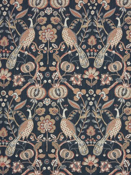 John Lewis Ketaki Weave Furnishing Fabric, Navy, Navy