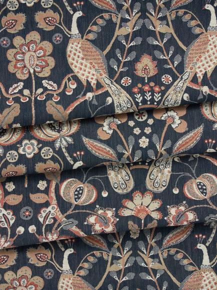 John Lewis Ketaki Weave Furnishing Fabric, Navy - view 2, Navy