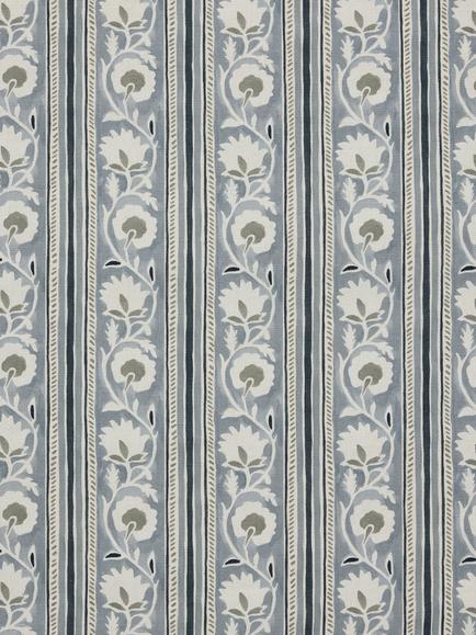 John Lewis Beckford Floral Furnishing Fabric, Blue