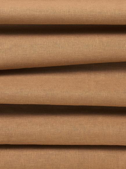 John Lewis Alessa Linen Voile Fabric - view 2, Toffee