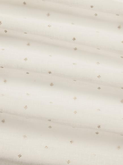 John Lewis Eltham Voile Fabric, Cream - view 2, Cream