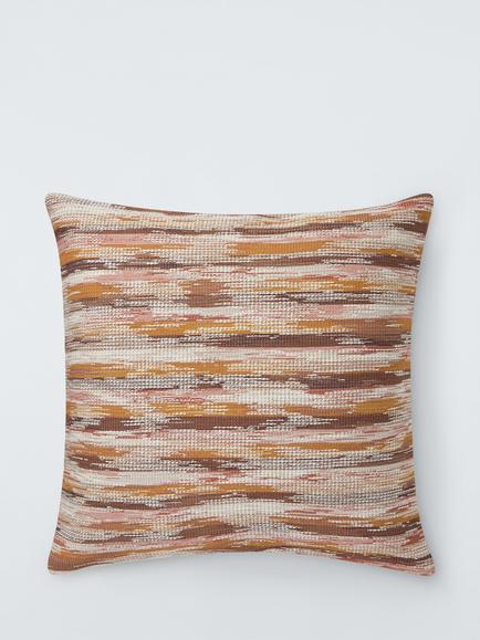 John Lewis Striae Cushion, Ochre Multi, Ochre Multi