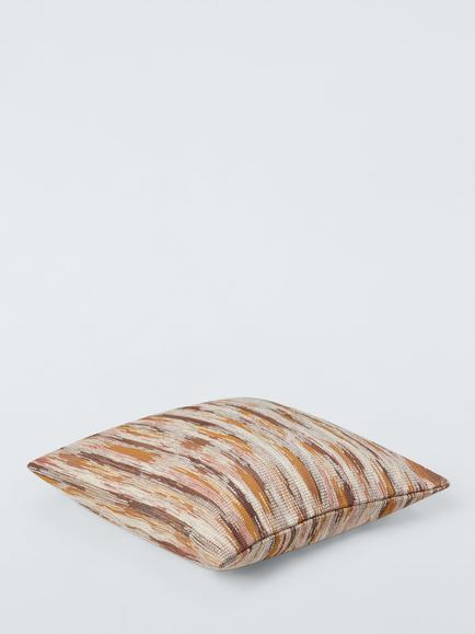 John Lewis Striae Cushion, Ochre Multi - view 2, Ochre Multi