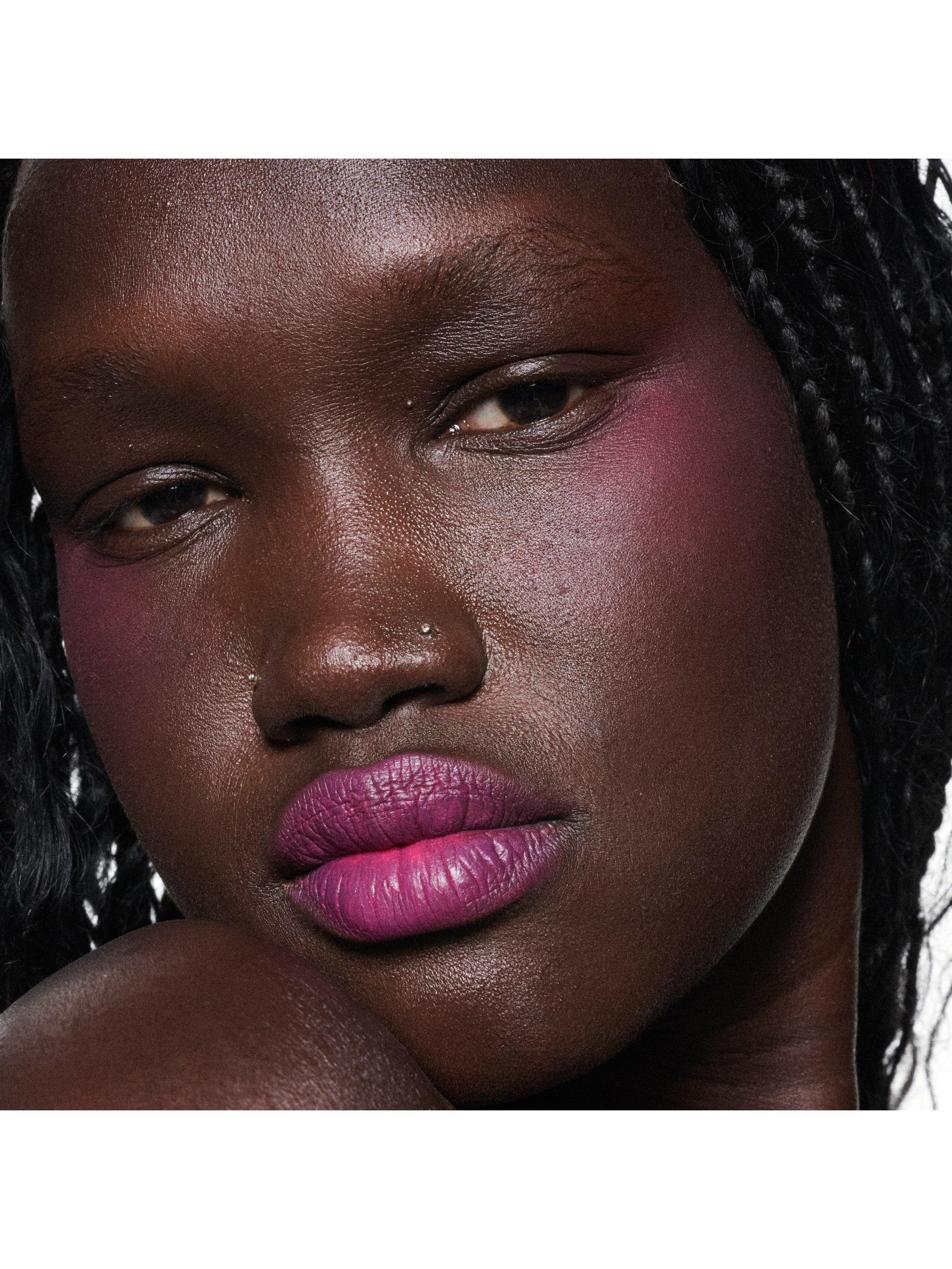 Product image 6 of 6, which shows MAC Powder Kiss Lip + Cheek Mousse, Billion $ Smile