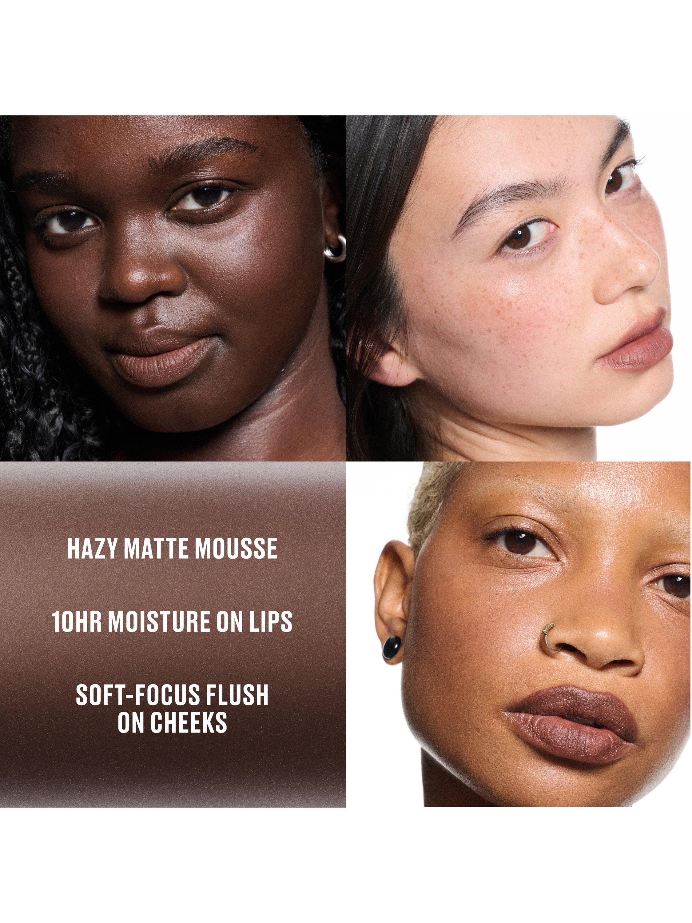 Product image 4 of 6, which shows MAC Powder Kiss Lip + Cheek Mousse, Chestnut