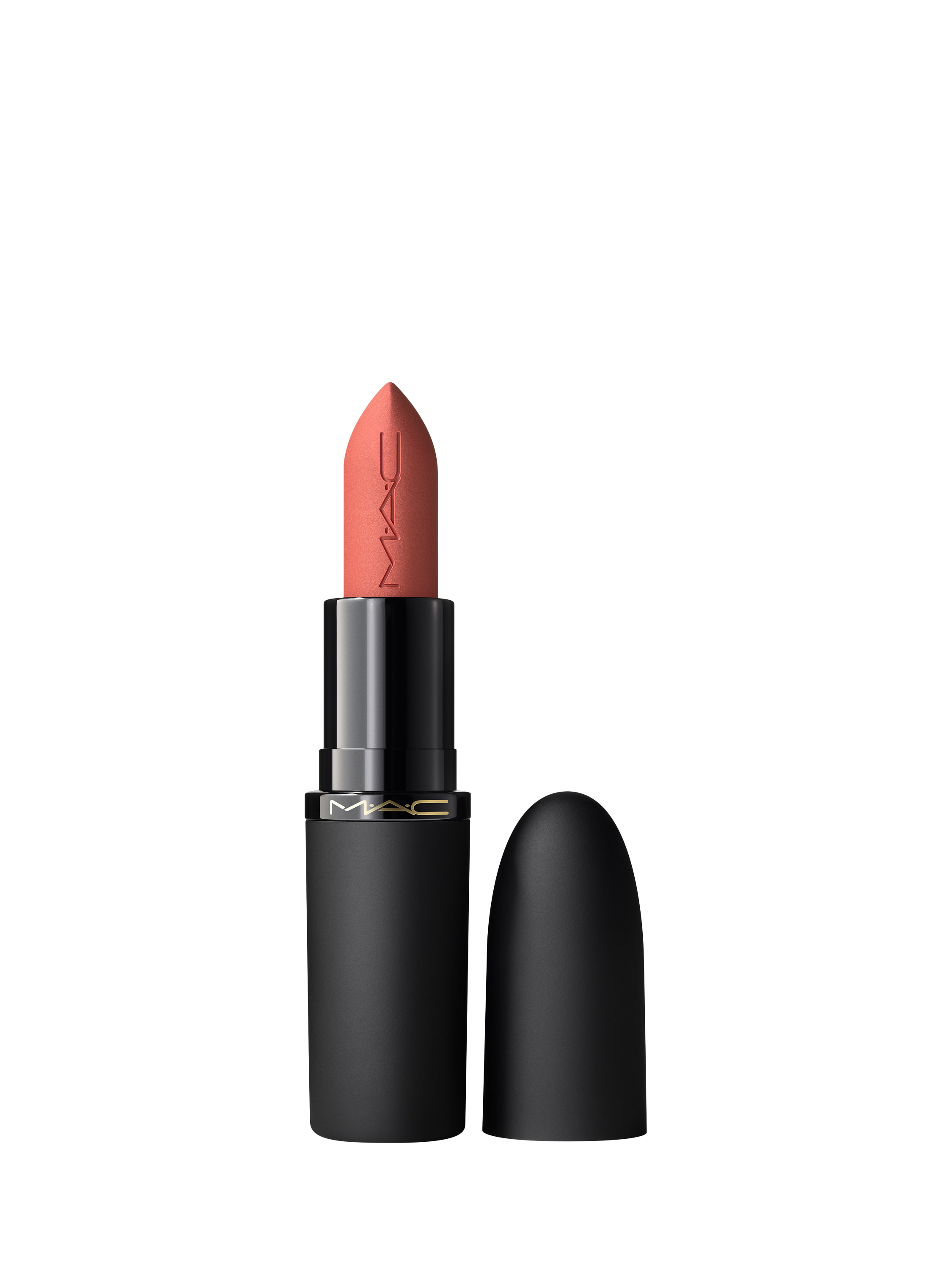 Product image 1 of 6, which shows MAC Powder Kiss Lipstick, Mull It Over