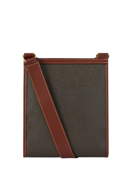 Mulberry Antony Scotchgrain Satchel Bag, Mole/Cognac - view 2, Mole/Cognac
