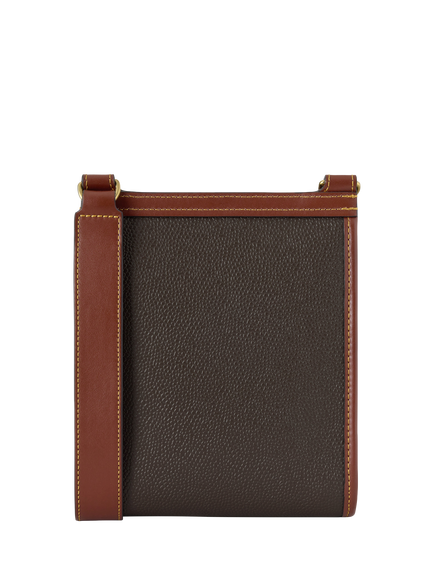Mulberry Small Antony Scotchgrain Messenger Bag, Mole/Cognac - view 2, Mole/Cognac