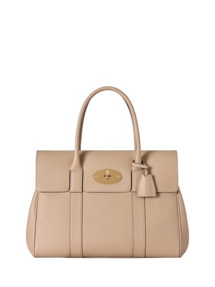 Mulberry Bayswater Classic Grain Leather Handbag, Crumpet