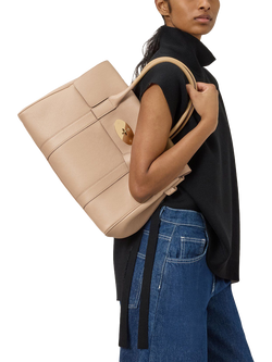 Mulberry Bayswater Classic Grain Leather Handbag - view 2, Crumpet
