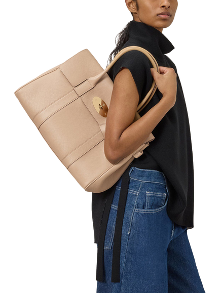 Mulberry Bayswater Classic Grain Leather Handbag - view 2, Crumpet
