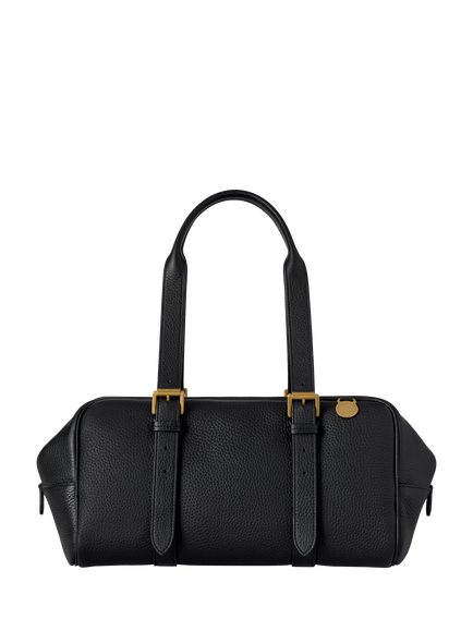 Mulberry Boston Leather Grab Bag, Black, Black