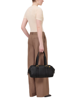 Mulberry Boston Leather Grab Bag, Black - view 2, Black