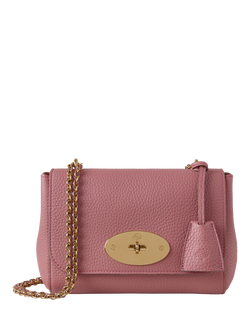 Mulberry Lily Heavy Grain Leather Cross Body Bag, Pink Scrumpy, Pink Scrumpy