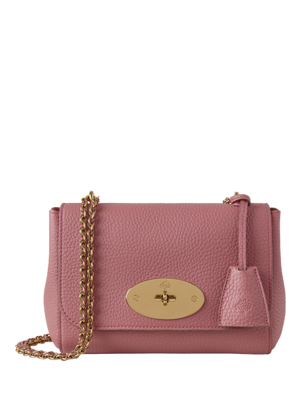 Mulberry Lily Heavy Grain Leather Crossbody Bag, Pink Scrumpy, Pink Scrumpy