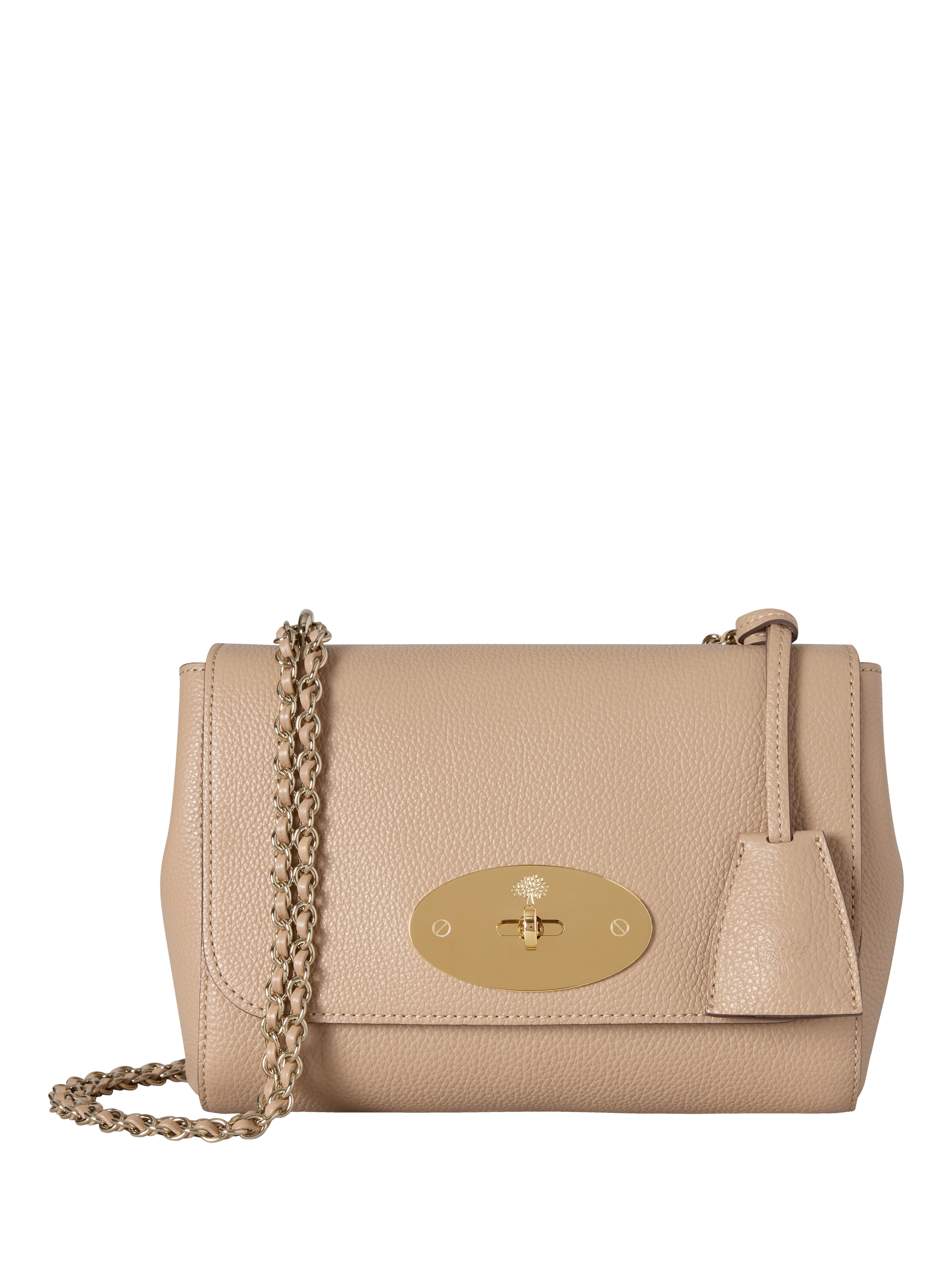 Product image 1 of 5, which shows Mulberry Lily Classic Grain Leather Shoulder Bag, Crumpet