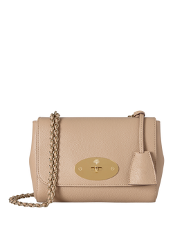 Mulberry Lily Classic Grain Leather Shoulder Bag, Crumpet