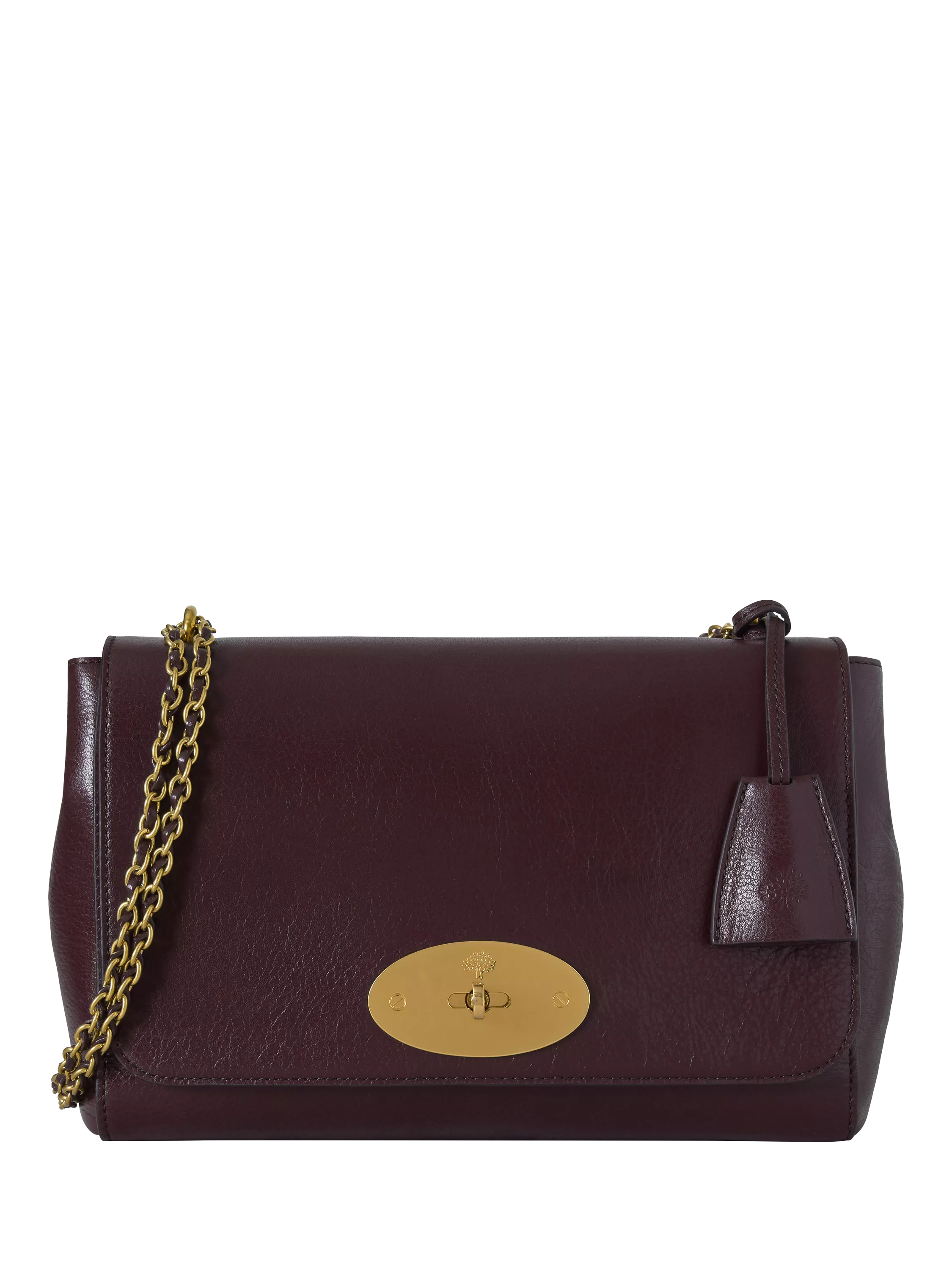 Mulberry Medium Lily Leather Chain Strap Shoulder Bag, Oxblood